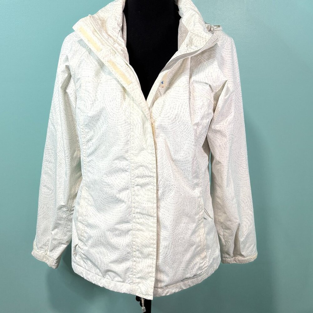 Eddie Bauer Women Small WeatherEdge Rain Jacket Waterproof Hooded